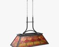 Billiard Hanging Light For 7-9 Foot Table 3D 모델 