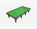 Billiard Snooker Table Full 01 3D модель