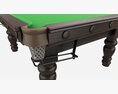 Billiard Snooker Table Full 01 3d model