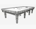 Billiard Snooker Table Full 01 3d model