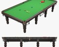 Billiard Snooker Table Full 01 Modelo 3d