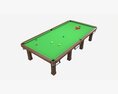 Billiard Snooker Table Full 02 Modèle 3d
