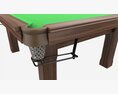 Billiard Snooker Table Full 02 3D 모델 