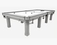 Billiard Snooker Table Full 02 3D модель