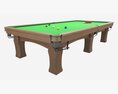 Billiard Snooker Table Full 03 3Dモデル