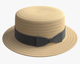 Boater Hat 3D model
