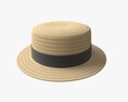 Boater Hat Modelo 3d