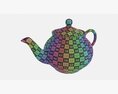 Classic Ceramic Teapot 01 3D 모델 