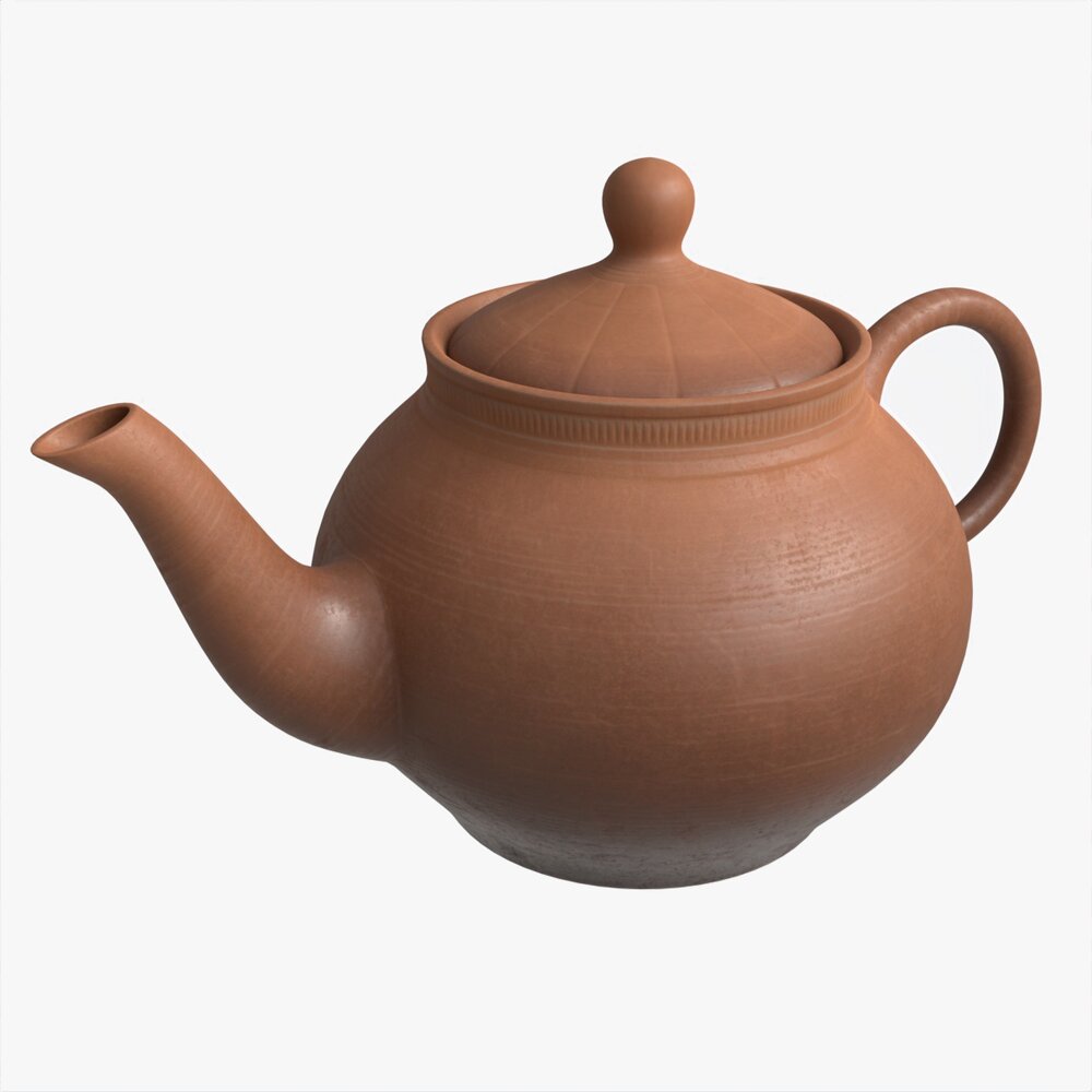 Classic Ceramic Teapot 02 3D model