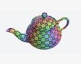 Classic Ceramic Teapot 02 3D модель