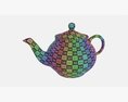 Classic Ceramic Teapot 03 3d model