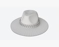 Cowboy Hat For Women 3D модель