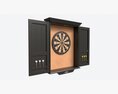 Dartboard Cabinet Classic Open 3D 모델 