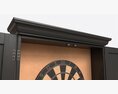 Dartboard Cabinet Classic Open Modello 3D