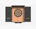 Dartboard Cabinet Classic Open 3d model