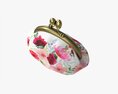 Female Coin Purse 02 With Flowers 3Dモデル