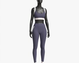 Female Mannequin In Sport Clothes 3D-Modell