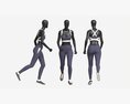 Female Mannequin In Sport Clothes In Action 3D 모델 