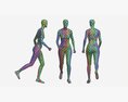 Female Mannequin In Sport Clothes In Action Modelo 3D