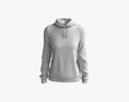 Hoodie For Women Mockup 01 White 3D 모델 