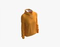 Hoodie For Women Mockup 01 Yellow 3D-Modell