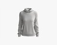 Hoodie For Women Mockup 02 White 3D 모델 