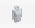 Hoodie For Women Mockup 03 White 3D 모델 