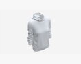 Hoodie For Women Mockup 04 White 3D 모델 