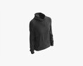 Hoodie With Pockets For Women Mockup 01 Black Modelo 3D