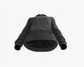 Hoodie With Pockets For Women Mockup 01 Black Modelo 3D