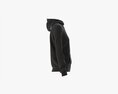 Hoodie With Pockets For Women Mockup 02 Black 3D модель