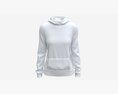 Hoodie With Pockets For Women Mockup 02 White 3Dモデル