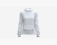 Hoodie With Pockets For Women Mockup 02 White 3D 모델 