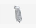 Hoodie With Pockets For Women Mockup 02 White 3D модель