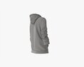 Hoodie With Pockets For Women Mockup 03 Black 3D模型