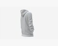 Hoodie With Pockets For Women Mockup 04 White 3D модель
