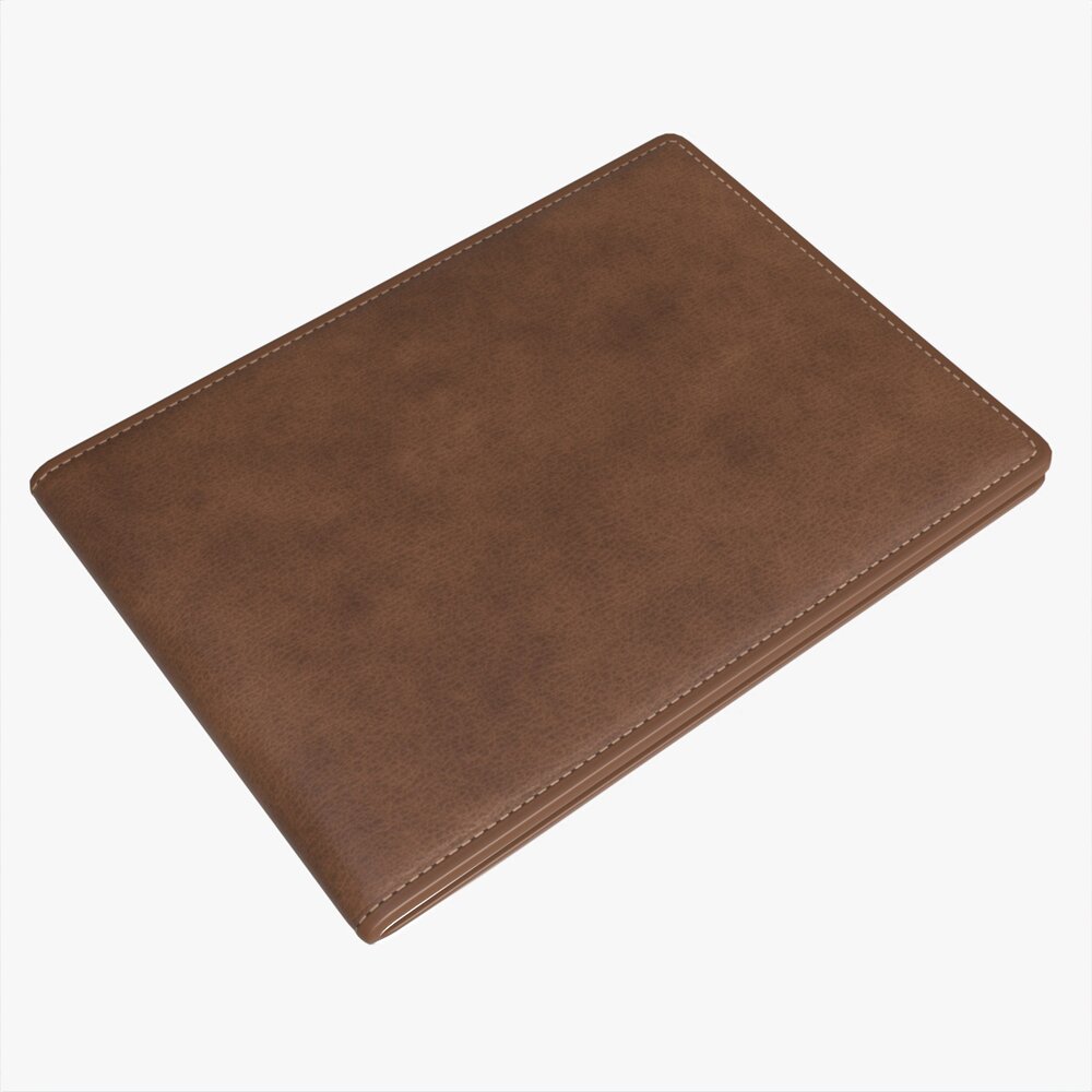 Leather Wallet For Men 02 3D model
