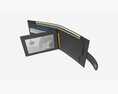 Leather Wallet For Men Unfolded 02 Modello 3D