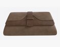 Leather Wallet For Women Brown Modelo 3D