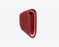 Leather Wallet For Women Red Modèle 3d