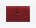 Leather Wallet For Women Red 3D 모델 