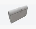 Leather Wallet For Women Red 3d model