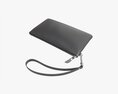 Leather Wallet For Women With Wrist Strap Modello 3D