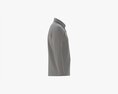 Long Sleeve Polo Shirt For Men Mockup 01 Pink 3D модель
