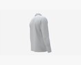 Long Sleeve Polo Shirt For Men Mockup 01 White 3D-Modell