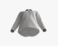 Long Sleeve Polo Shirt For Men Mockup 02 Black Modelo 3D