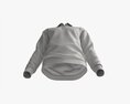 Long Sleeve Polo Shirt For Men Mockup 03 Black 3Dモデル