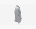 Long Sleeve Polo Shirt For Men Mockup 03 White 3D-Modell