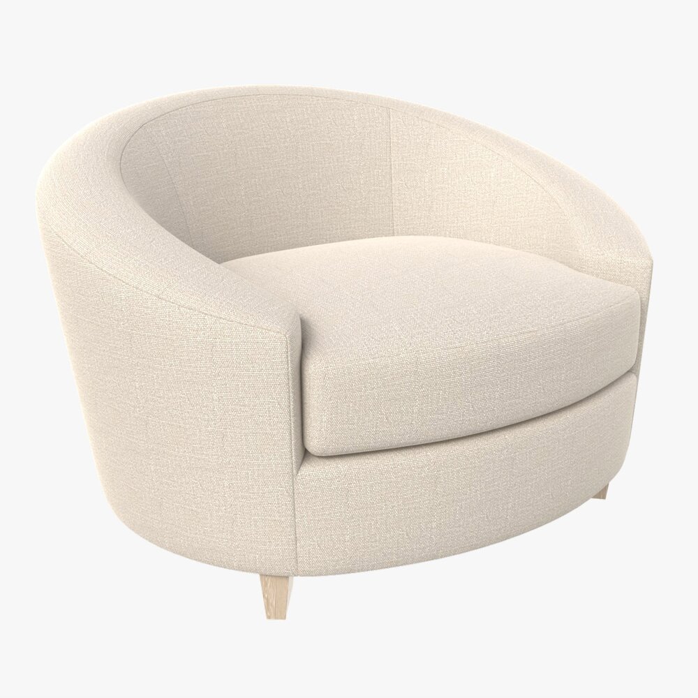 Lounge Chair Baker Ellipse 3D модель