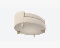 Lounge Chair Baker Ellipse 3D-Modell